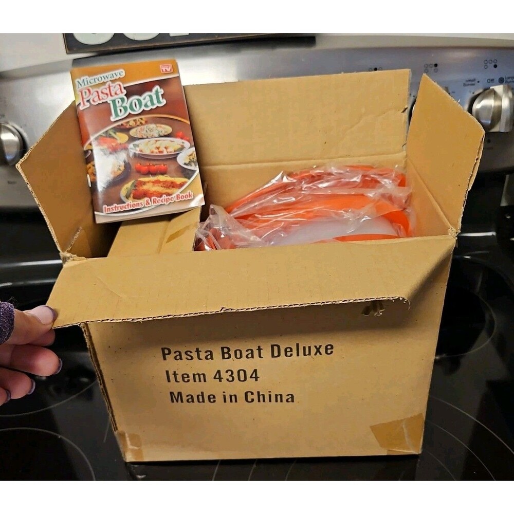 Microwave Pasta Boat Delux by Telebrands As Seen On TV Perfect Pasta NIB